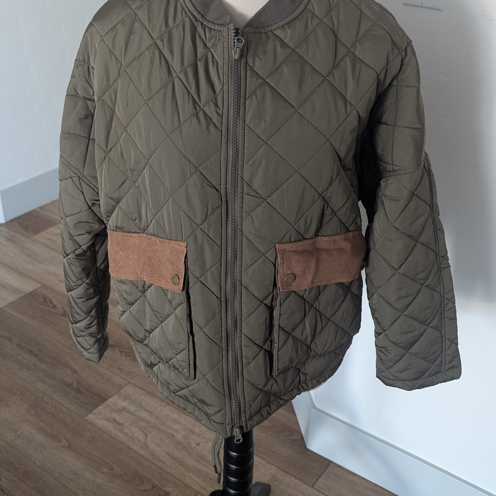 Amazon Essentials Olive Bomber Jacket - image 8